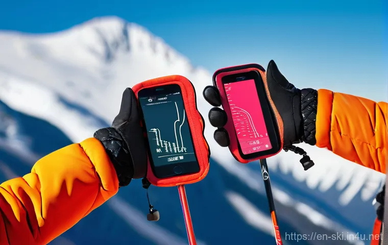 스키 장갑 선택법 - **Prompt:** A close-up, dynamic shot of a skier's gloved hands expertly gripping ski poles while act... 스키 장갑 선택법 - **Prompt:** A close-up, dynamic shot of a skier's gloved hands expertly gripping ski poles while act...