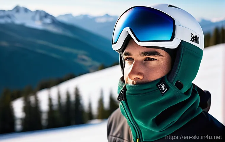 스키 초보자 코스 복장 - **Vibrant Skier on a Powder Day:** A dynamic, full-body shot of a confident young adult skier (gende...