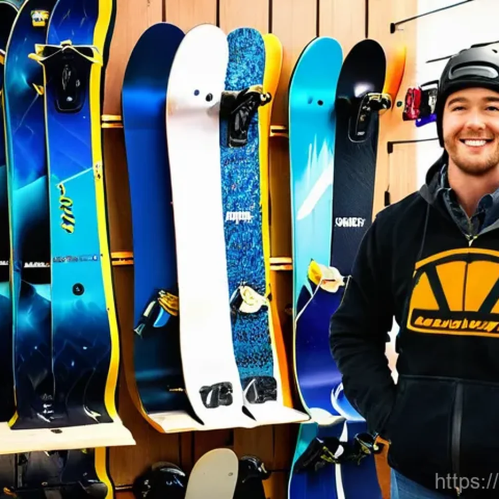 스노우보드 초보자 Q A - **Image Prompt: First Snowboard Shop Visit**
    "A young adult, male or female, with a slightly ove...