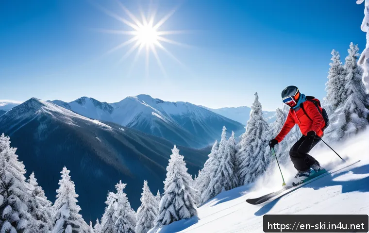 스키와 보드 통합 여행 준비 - A dynamic winter mountain scene featuring a group of diverse skiers and snowboarders dressed in high...