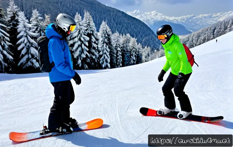 First Ski or Snowboard Lesson: Which to Choose, What It Costs, and How to Start Safely 3 스키와 보드 기본 강습 관련 이미지 1